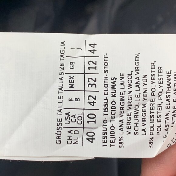 MaxMara Weekend Wool Blend 2 Button Blaze Gray USA Size 10 - Picture 8 of 14